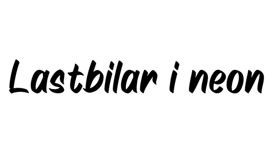 Lastbilar i neon